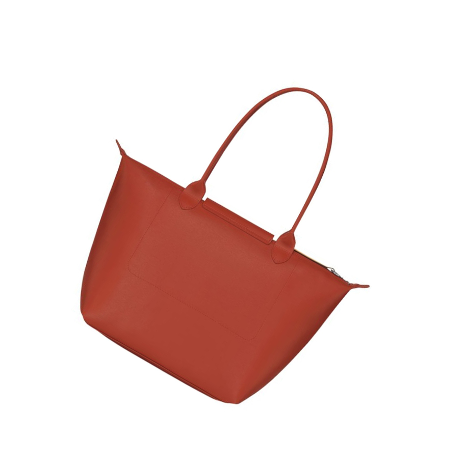 Longchamp Shopper Tas Uitverkoo Longchamp Le Pliage City L Dames Rood